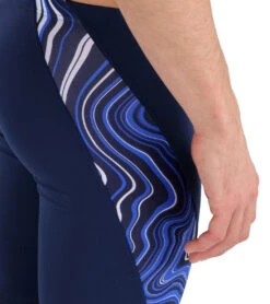 Arena Men's Marbled Jammer Swimsuit -TYR Shop 7468270846120 navynavymulti 5a