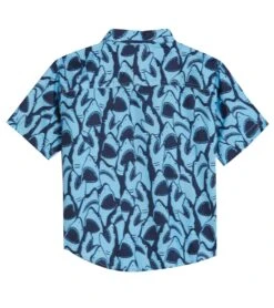 Boys' Shark Camp Shirt & Swim Trunks Set (Big Kid) -TYR Shop 7472291578024 marine 4a