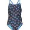 Girls' Be Happy One Piece Swimsuit (Big Kid) -TYR Shop 7512026218664 behappy 1a