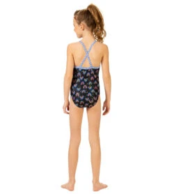 Girls' Be Happy One Piece Swimsuit (Big Kid) -TYR Shop 7512026218664 behappy 4a