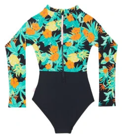 Seafolly Girls' Tropical Nights Long Sleeve One Piece Swimsuit (Big Kid) 5 Seafolly Girls' Tropical Nights Long Sleeve One Piece Swimsuit (Big Kid) -TYR Shop 7548799058088 tropicalnights 2a