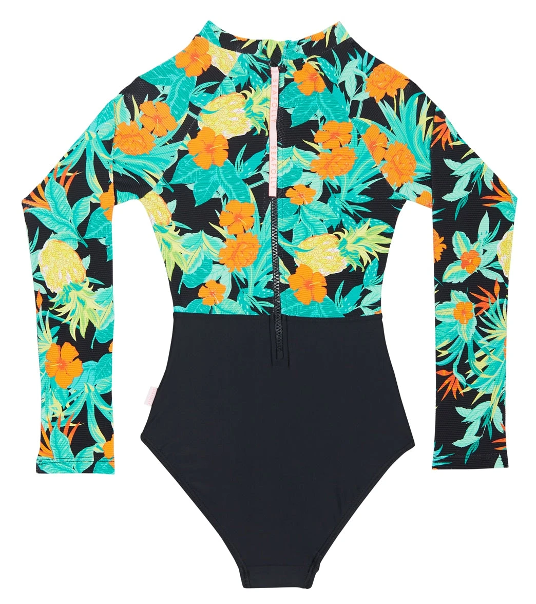 Seafolly Girls' Tropical Nights Long Sleeve One Piece Swimsuit (Big Kid) 4 Seafolly Girls' Tropical Nights Long Sleeve One Piece Swimsuit (Big Kid) - Image 2