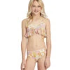 Billabong Girls' Aint She A Beaut Ruffle Two Piece Bikini Set (Little Kid, Big Kid) -TYR Shop 7555257335976 multi 1a