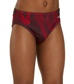 HydroLast Sonar Waves Swim Brief Swimsuit Youth (22 - 28) -TYR Shop 7595544969384 red 6a