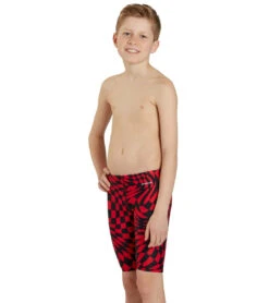 Checkmate Jammer Swimsuit Youth (22 - 28) -TYR Shop 7595568857256 red 3a