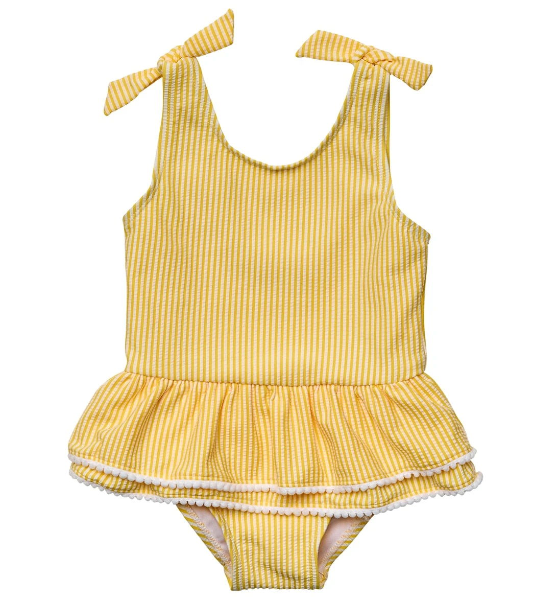 Girls' Marigold Stripe Skirt One Piece Swimsuit (Baby, Toddler, Little Kid) 3 Girls' Marigold Stripe Skirt One Piece Swimsuit (Baby, Toddler, Little Kid)