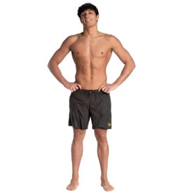 Arena Men's Evo 50th Anniversary Beach Boxer Shorts -TYR Shop 7658039902376 blackmulti 4a