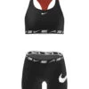 Nike Girls' Logo Tape Two Piece Bikini Set (Big Kid) -TYR Shop 7758026997928 black 1a