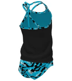 Nike Girls' Watercolor T-Crossback Two Piece Tankini Set (Big Kid) 7 Nike Girls' Watercolor T-Crossback Two Piece Tankini Set (Big Kid) -TYR Shop 7763486212264 bluelightning 3a