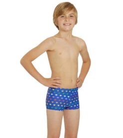 Rainbow Heart Square Leg Swimsuit Youth (22-28) -TYR Shop 7764257013928 rainbowheart 3a