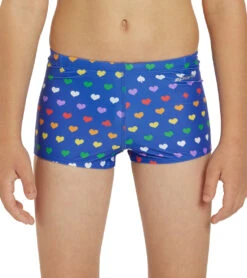 Rainbow Heart Square Leg Swimsuit Youth (22-28) -TYR Shop 7764257013928 rainbowheart 5a