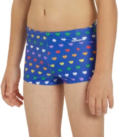 Rainbow Heart Square Leg Swimsuit Youth (22-28) -TYR Shop 7764257013928 rainbowheart 6a