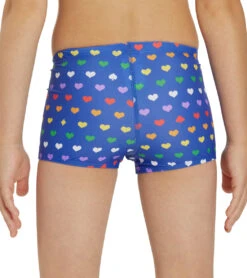 Rainbow Heart Square Leg Swimsuit Youth (22-28) -TYR Shop 7764257013928 rainbowheart 8a